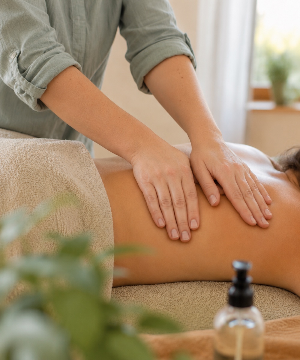 Caro bei der Arbeit – Heilmassage in Mutters